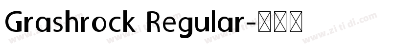 Grashrock Regular字体转换
